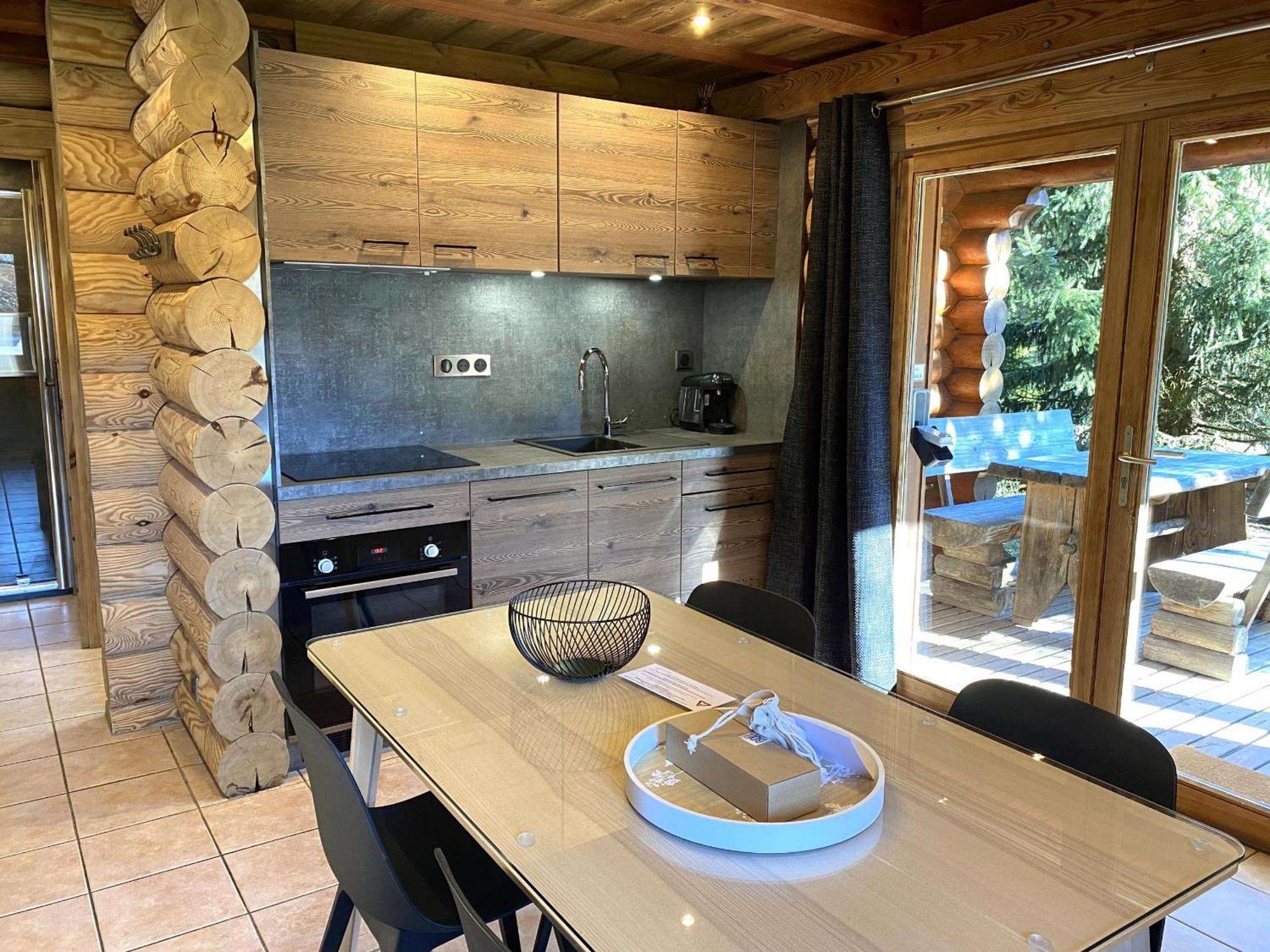 L'Oursblanc Chalet En Rondins Ла-Бресс Экстерьер фото